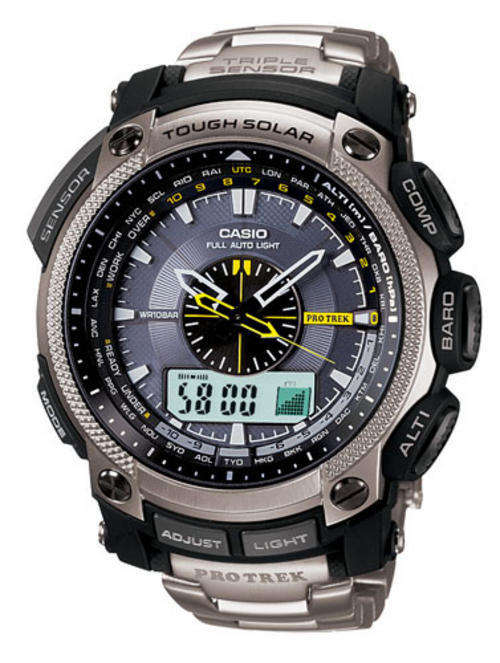 Casio Latest PROTREK TITANIUM Pathfinder PRG-500T-7D - for LLSMITH