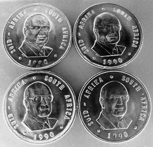 *RARE FIND* UNCIRCULATED PW BOTHA BIG NICKEL R1 COINS - READ DESCRIPTION