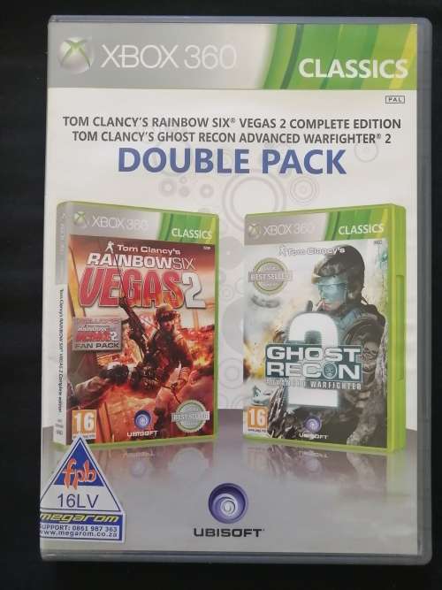XBOX 360 COMBO PACK | Tom Clancy`s  Rainbow Six Vegas 2 + Ghost Recon Advanced Warfighter 2