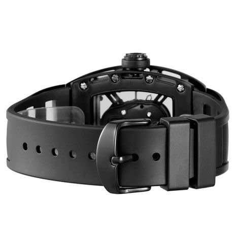 Skone Mens Kilmarnock Silicone Strap Watch - Black