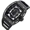 Skone Mens Kilmarnock Silicone Strap Watch - Black