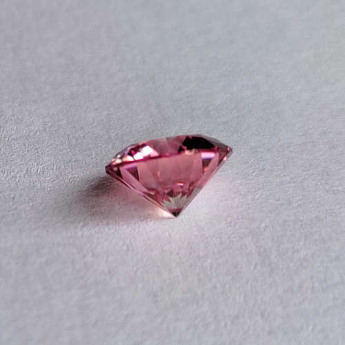 6.5mm 1.00ct Pink Color VVS1 Round Cut Moissanite Stone Loose Gemstone With Certificate