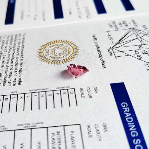 6.5mm 1.00ct Pink Color VVS1 Round Cut Moissanite Stone Loose Gemstone With Certificate