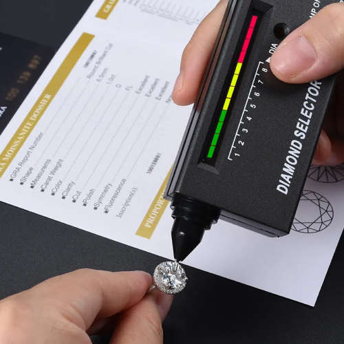 2 Ct 6*8mm Radiant Cut D Color VVS1 925 Silver Certified Moissanite Engagement Ring With Certificate