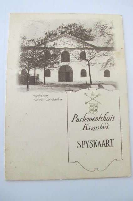 SOUTH AFRICA - 1948 OPENING DAY LUNCHEON OF THE NATIONAL PARTY GOVERNMENT WITH SIGNATURES