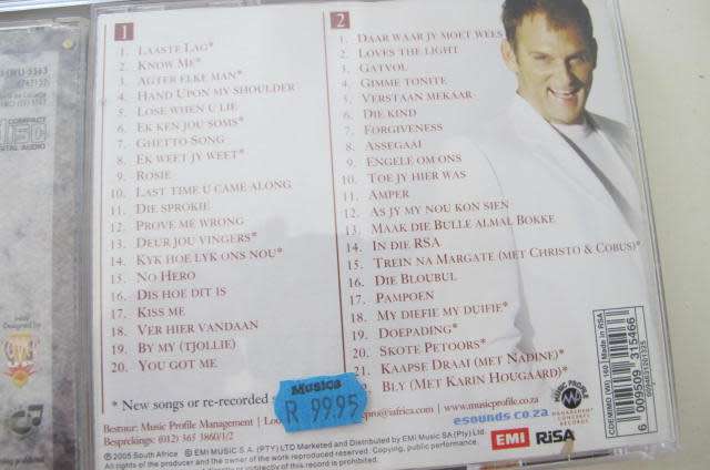 AFRIKAANS C,D,S, - 3 DIFFERENT - 2 STEVE HOFMEYR - 1 JOHANNES KERKORREL SING KOOS DU PLESSIS