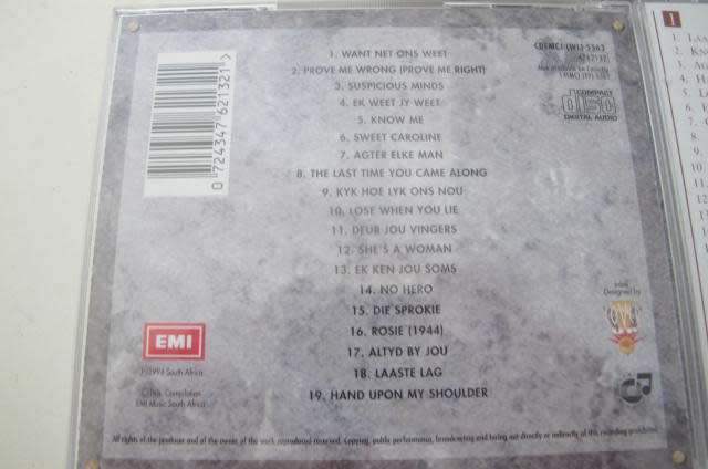 AFRIKAANS C,D,S, - 3 DIFFERENT - 2 STEVE HOFMEYR - 1 JOHANNES KERKORREL SING KOOS DU PLESSIS