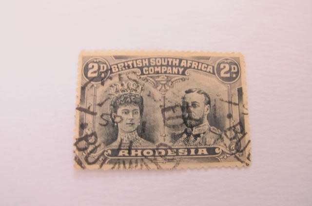 Rhodesia - 1910 Double Heads 2d used