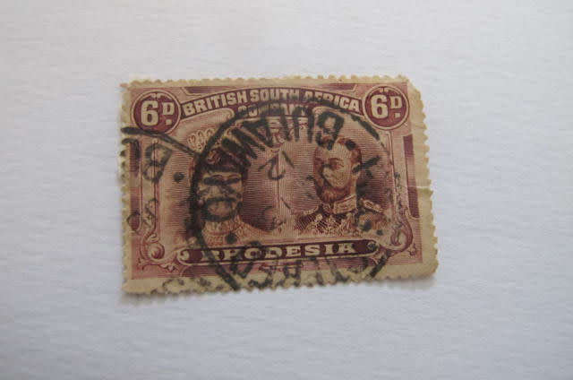 Rhodesia - 1910 Double Heads 6d used