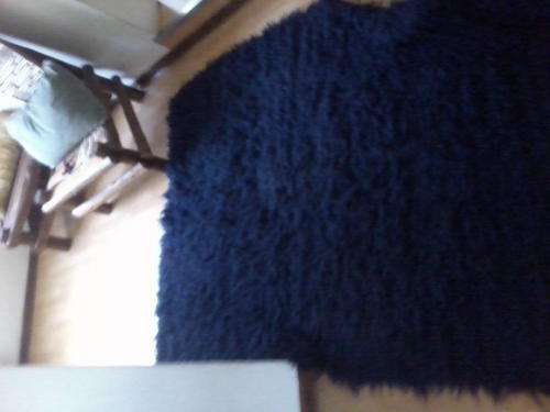 Navy blue Flokati 2,5mx1.6m