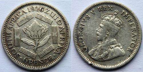 CrAzy - cRaZy - SA Union - Silver 1926 Sixpence - CRAZY LOW START!!!!!!!!!!!!!!!!