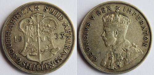 CrAzy - cRaZy - SA Union - 1933 Silver Florin VF- - CRAZY LOW START!!!!!!!!!!!!!!!!