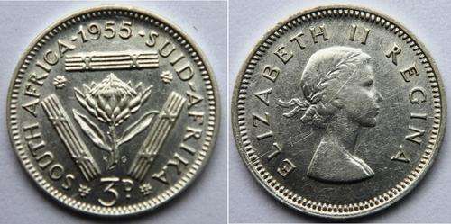 CrAzy - cRaZy - SA Union - Silver 1955 Tickey - CRAZY R1 START!!!!!!!!!!!!!!!!