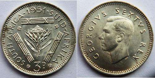 CrAzy - SA Union - 1951 Silver Tickey - CRAZY LOW START!!!!!!!!!!!!!!!!