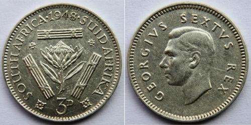 CrAzy - SA Union - 1948 Silver Tickey - CRAZY LOW START!!!!!!!!!!!!!!!!