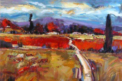 Original acrylic painting from Gerart Traditional Landscape11