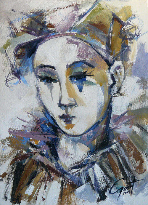 Original painting from Gerart Harlequin