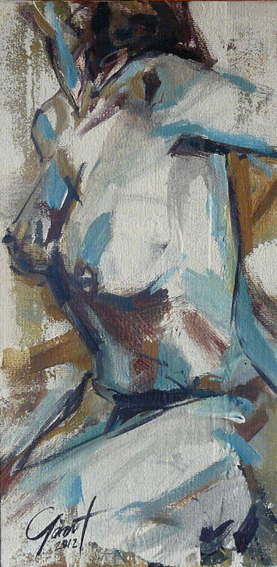 Original Acrylic painting, a nude from Gerart!