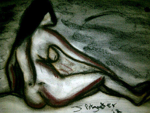 Beautiful original charcoal by Johan Potgieter