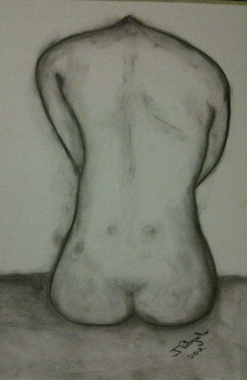 Beautiful original charcoal by Johan Potgieter