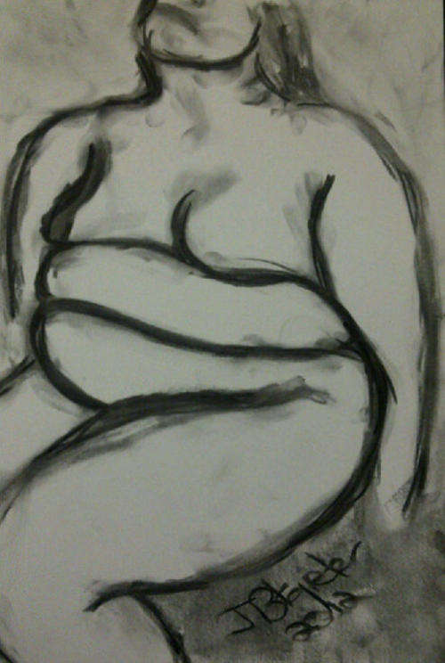 Beautiful original charcoal by Johan Potgieter