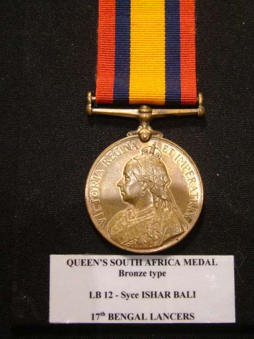 Bronze QSA - Syce Ishar Bali - 17th Bengal Lancers