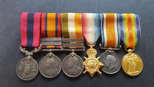 MINIATURES - DCM / Boer War / WWI - unattributed group