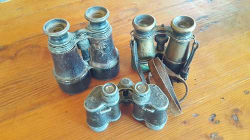 Binoculars - collection of 3 - vintage / collectible items