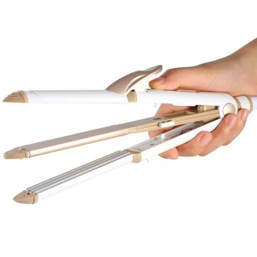 KeMei 3 In 1 Multifunction Hair Curling Iron  & Hair Straightener
