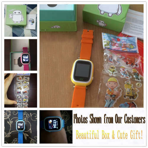 Mi Q90 GPS Phone Positioning Fashion Children Watch 1.22inch Color Touch Screen WIFI SOS Smart Watch