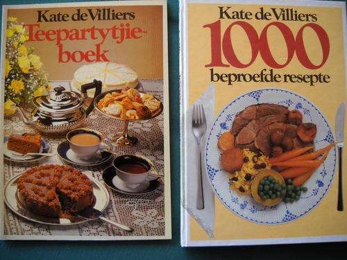 Kate de Villiers: 1000 beproefde resepte en Teepartytjieboek (Die Resepte boeke!!)