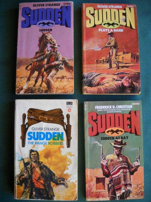WESTERN/COWBOY: 4 X  SUDDEN  by Oliver  Strange  and  Frederick H. Christian
