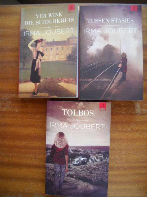 3 X IRMA  JOUBERT Ver Wink Die Suiderkruis, Tussens Stasies, Tolbos (TUSSEN STASIES-TRILOGIE)