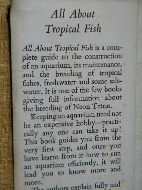 ALL ABOUT TROPICAL FISH  by Derek McInerny  and  Geoffrey Gerard