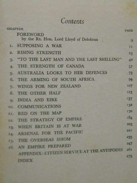 AN EMPIRE PREPARED  by Donald Cowie (Was Britain prepared before WW11)