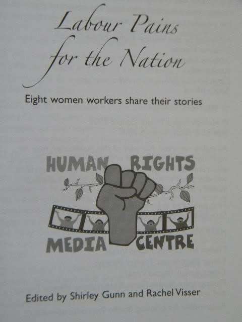LABOUR PAINS FOR THE NATION by Shirley Gunn Rachel Visser