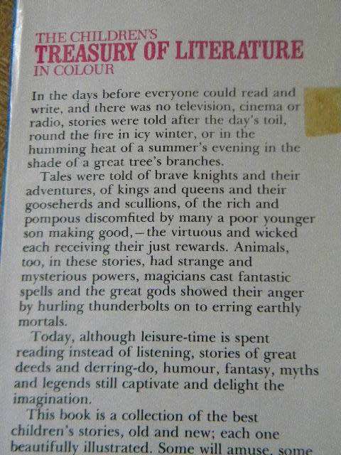 THE CHILDREN`S TREASURY OF LITERATURE IN COLOUR  Edited by Bryna and Louis Untermeyer