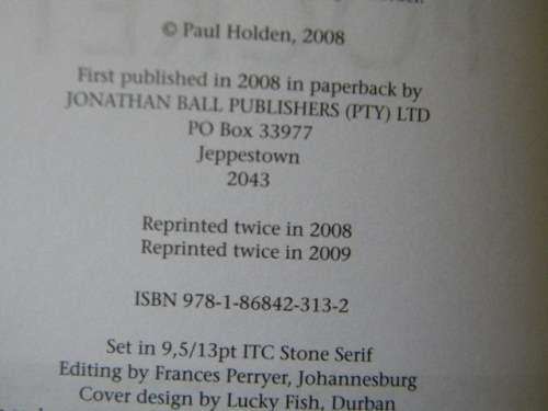 THE ARMS DEAL IN YOUR POCKET  by Paul Holden