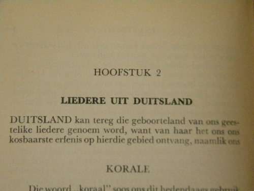 DIE VERHAAL VAN ONS GEESTELIKE LIEDERE  deur P. C. van der Merwe