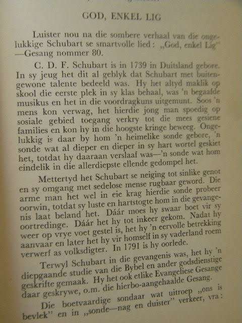 DIE VERHAAL VAN ONS GEESTELIKE LIEDERE  deur P. C. van der Merwe