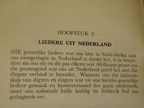 DIE VERHAAL VAN ONS GEESTELIKE LIEDERE  deur P. C. van der Merwe