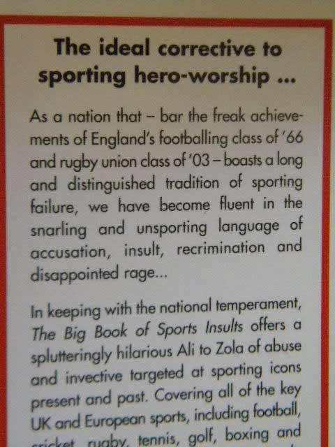 THE BIG BOOK OF SPORTS INSULTS  by David Milsted