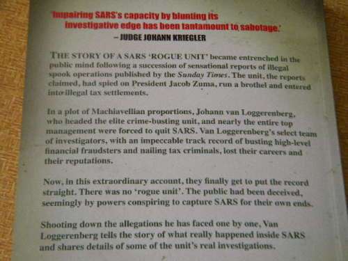 ROGUE The Inside Story of SAR`S Elite Crime-busting Unit by Johan v Loggenrenberg with Adrian Lackay