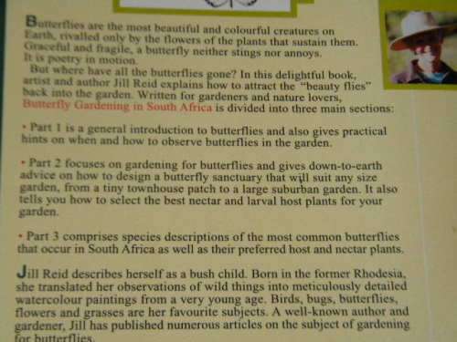 BUTTERFLY GARDENING IN SOUTH AFRICA  by Jill Reid