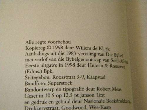 DIE VREEMDE GOD EN SY MENSE  deur Willem de Klerk