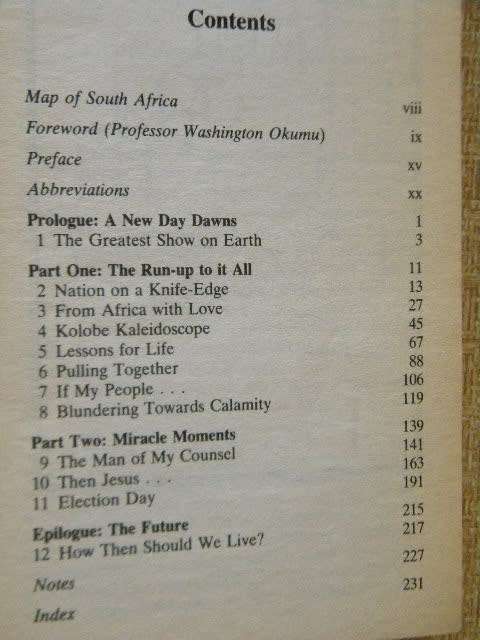 A WITNESS FOR EVER  by Michael Cassidy  The dawning of democracy in South Africa