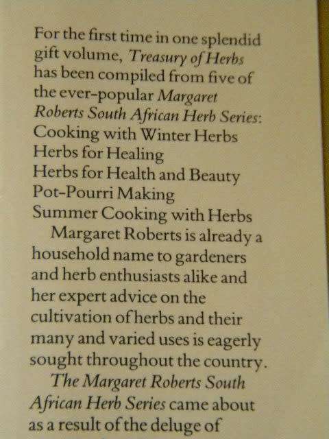 TREASURY OF HERBS  by Margaret Roberts