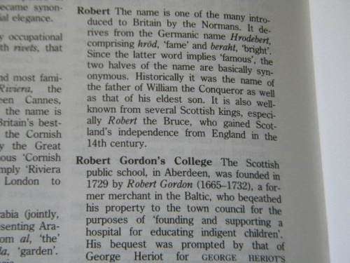 CASSELL DICTIONARY OF PROPER NAMES  by Adrian Room
