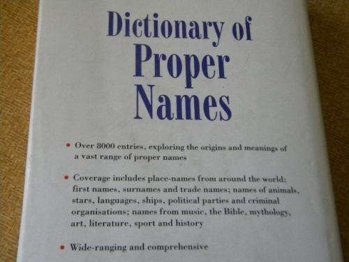 CASSELL DICTIONARY OF PROPER NAMES  by Adrian Room