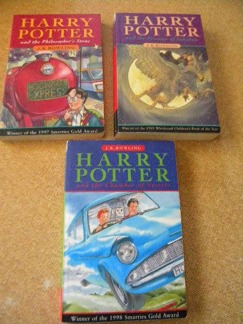 3 HARRY POTTER PAPERBACKS by  J. K. Rowling